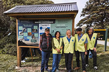 Winemaker George Elworthy with the East Coast Protection Group Volunteers